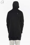 BORIS BIDJAN SABERI long coat AW22 ZIPPER3.1 FWT00005 black cashmere + cotton